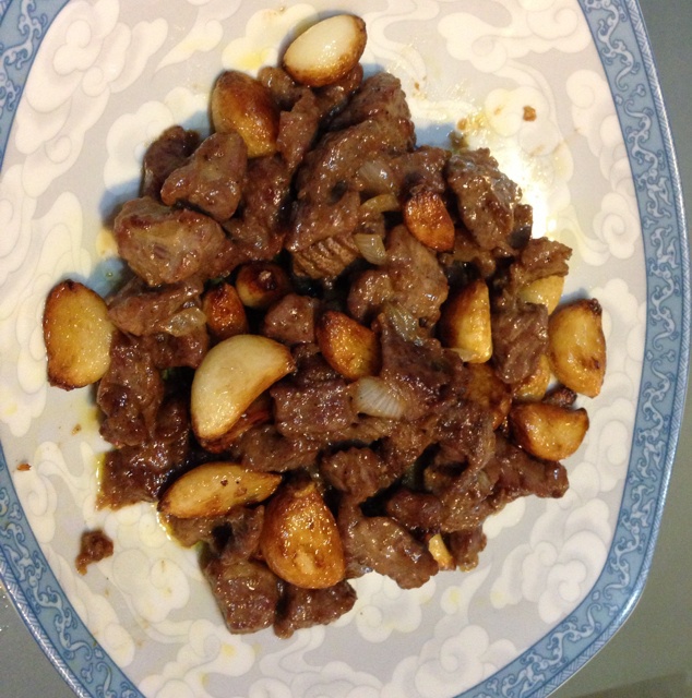 黑蒜子牛肉粒