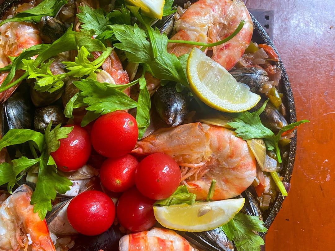 西班牙红烩海鲜饭（对的，就是蓝包乐事口味）的做法