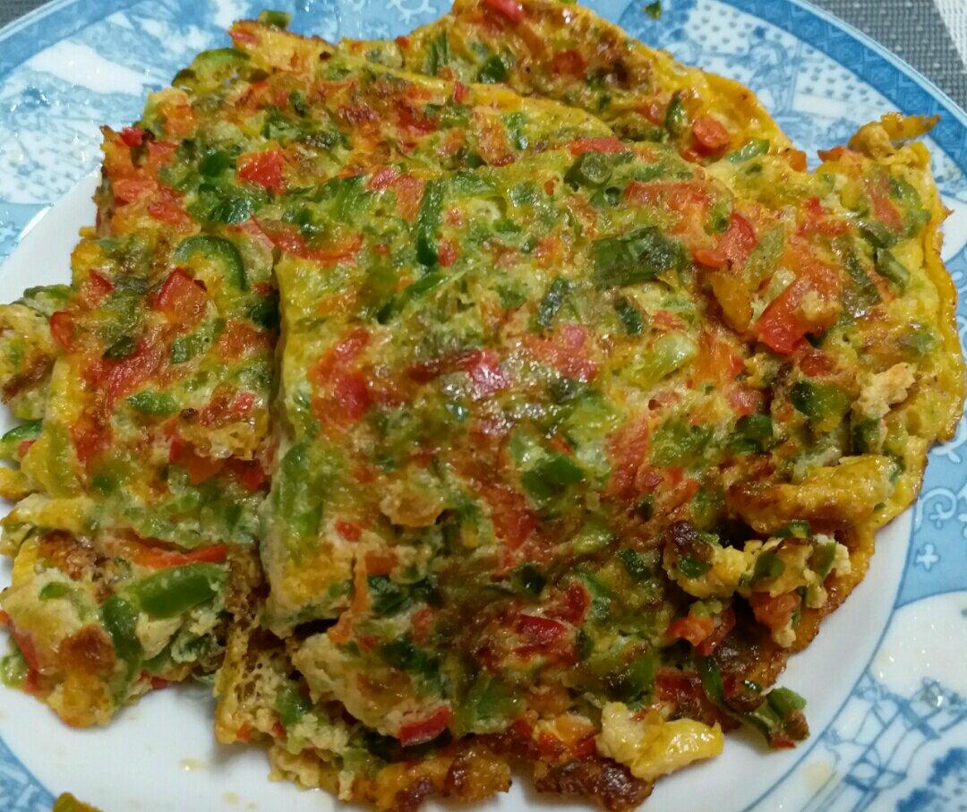 双椒蛋饼