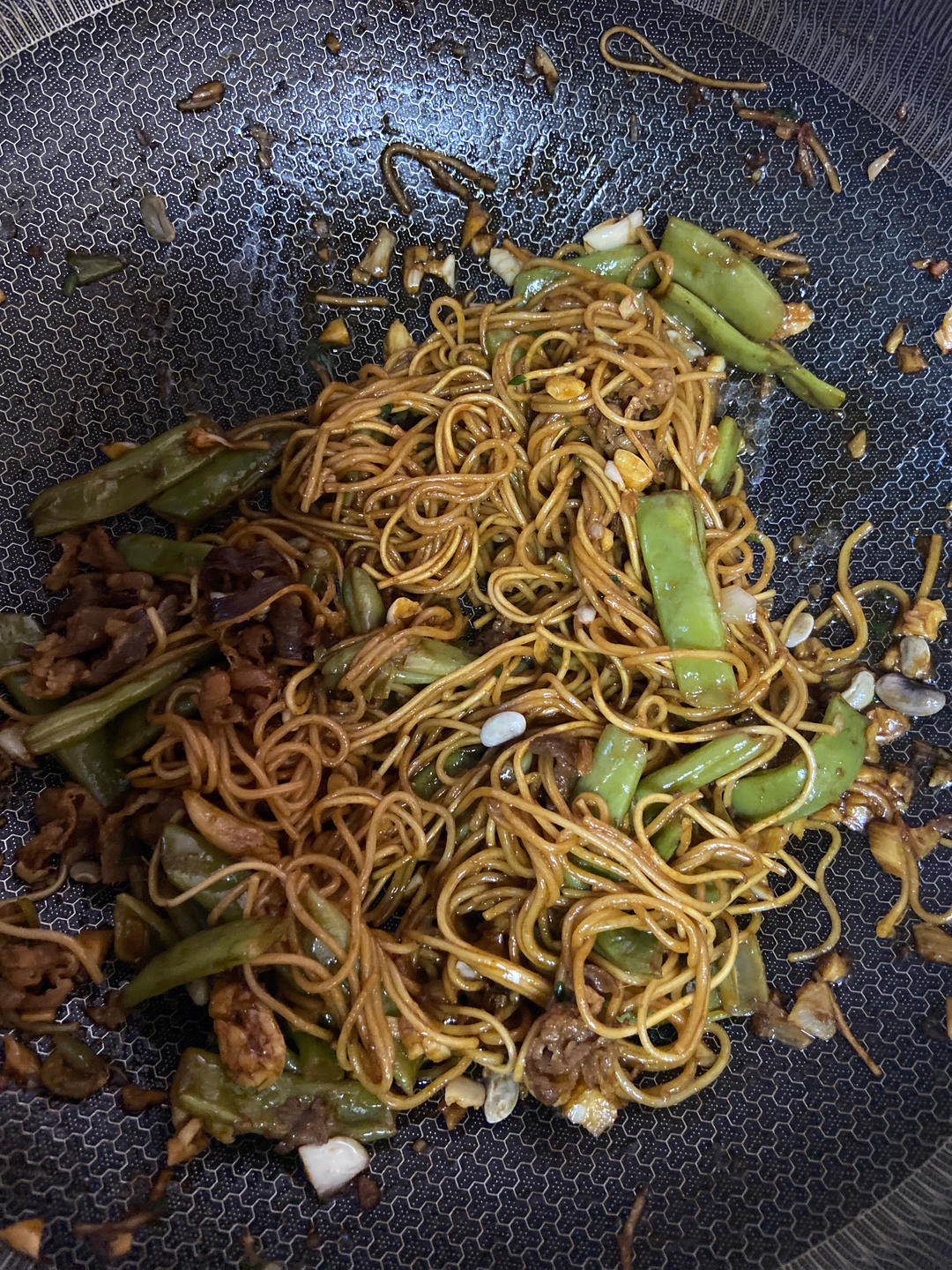 地道老北京扁豆焖面 豆角焖面 太好吃小心吃撑哦