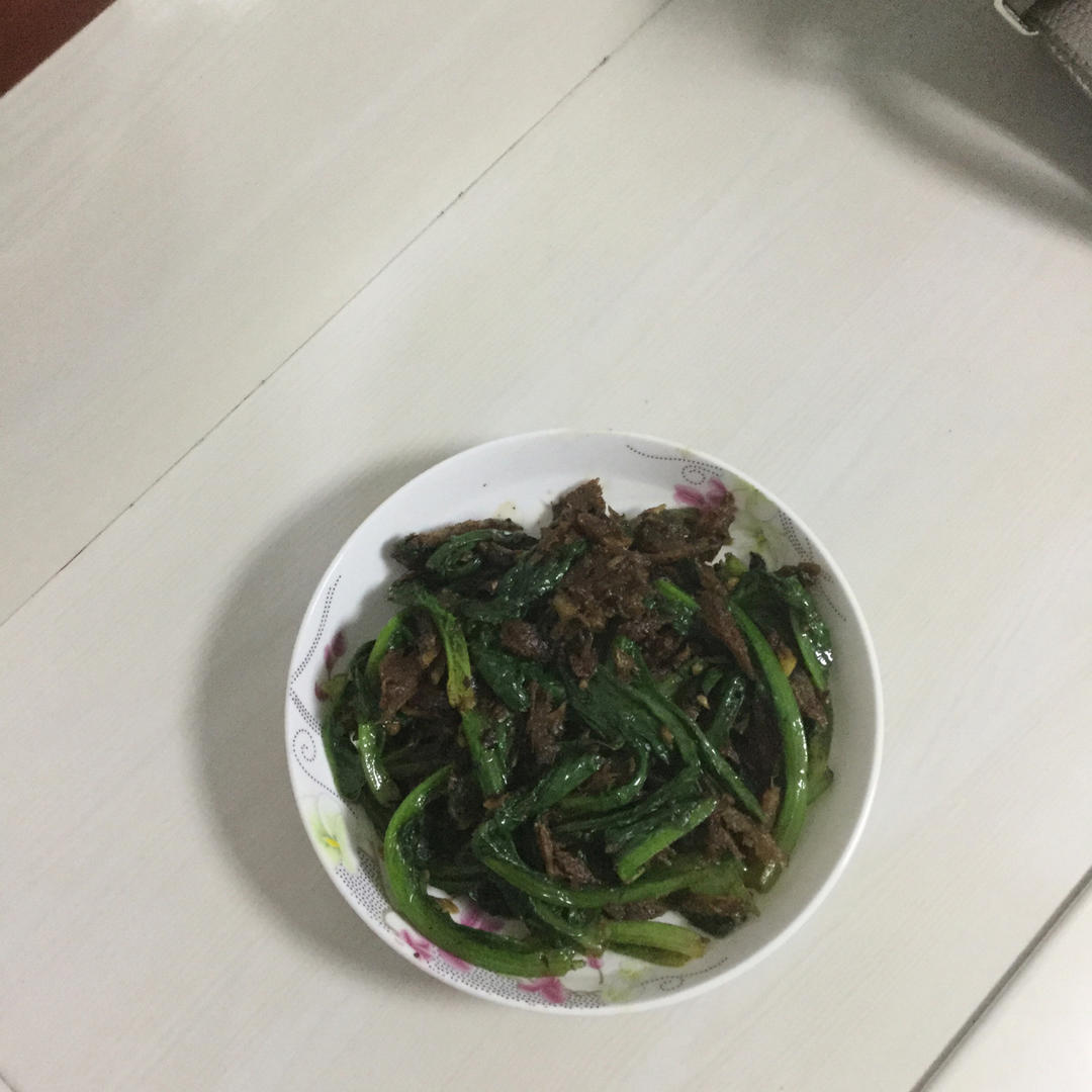 豆豉鲮鱼炒油麦菜