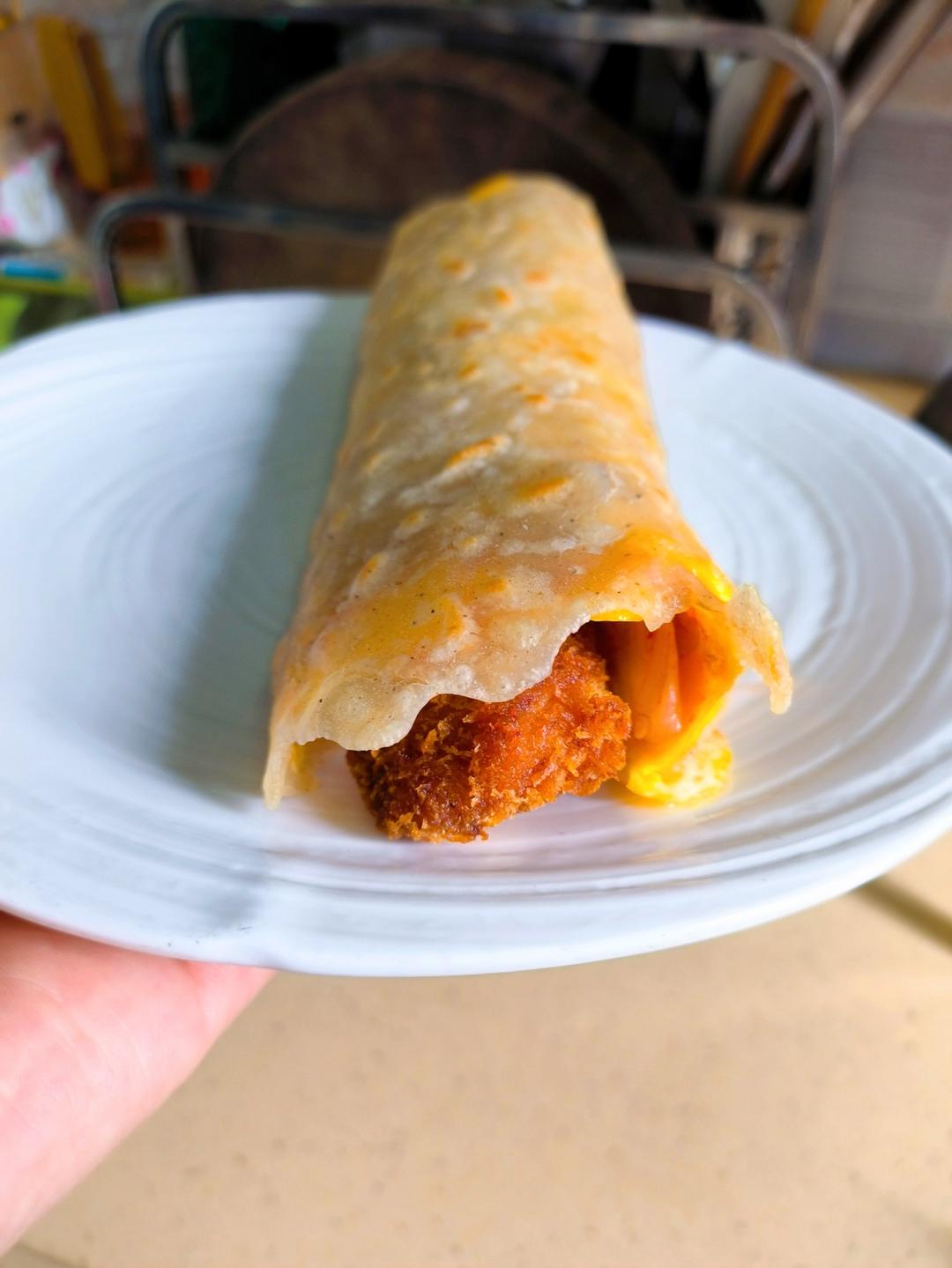 绿豆面煎饼果子(电饼铛)