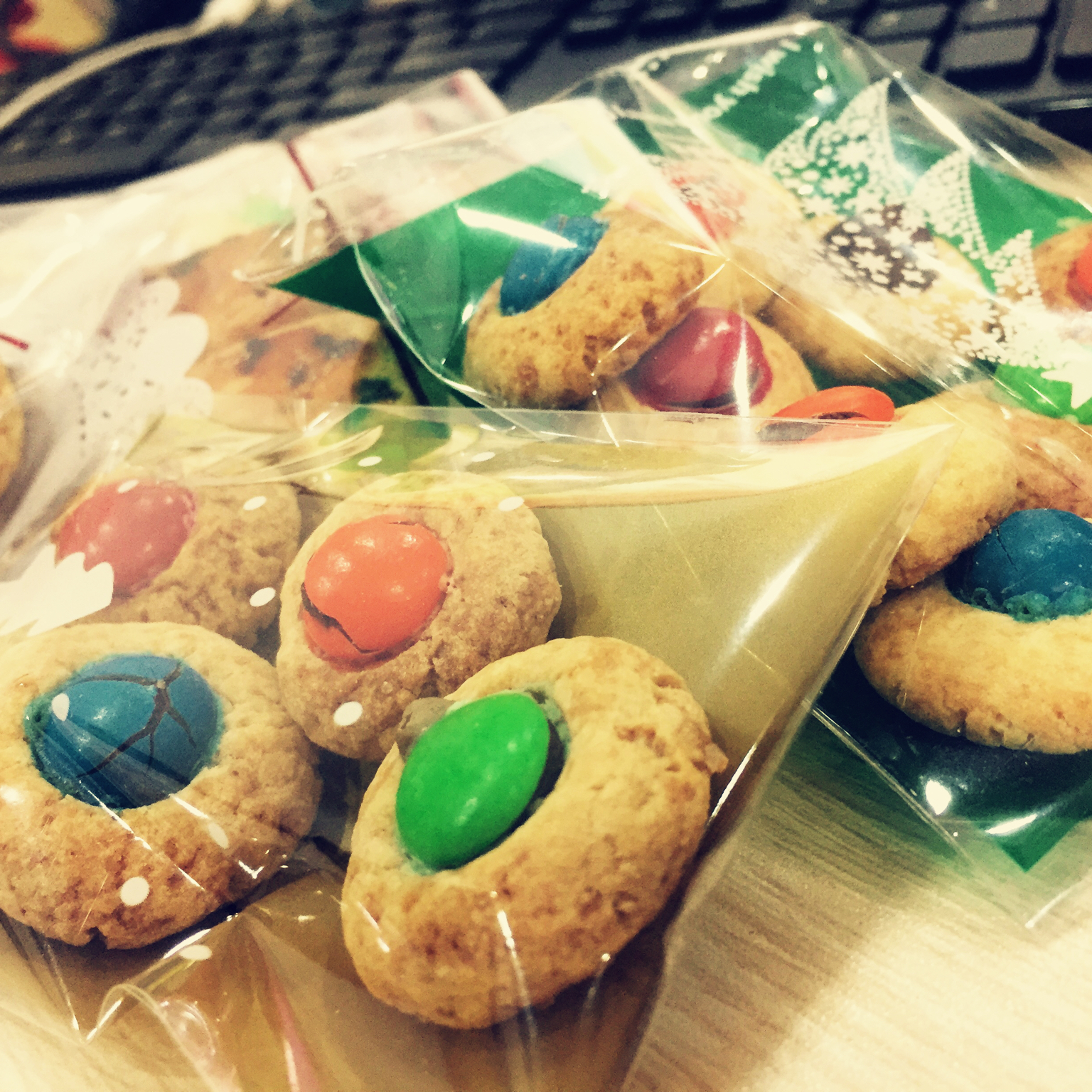 椰子味迷你MM豆曲奇小饼