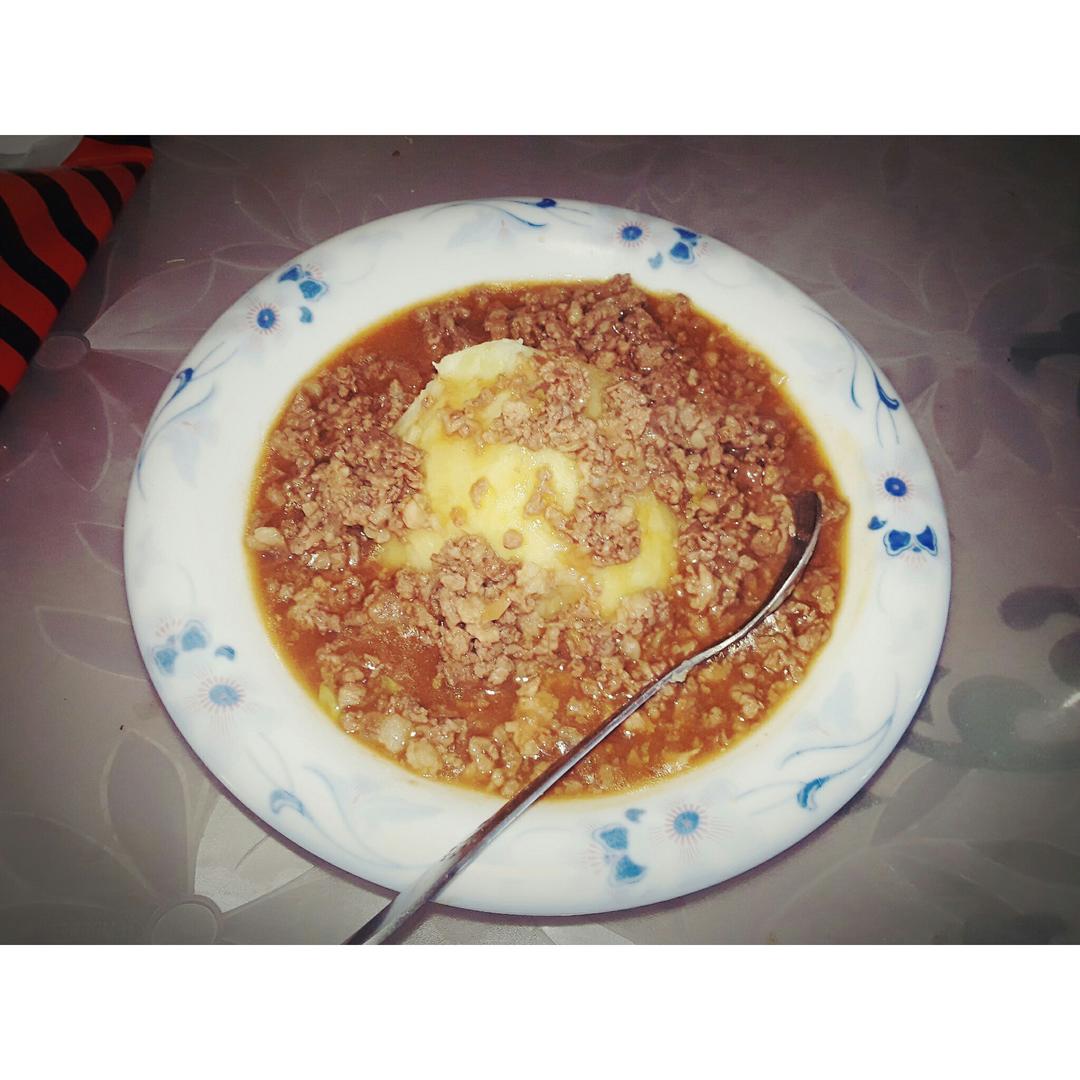 肉末土豆泥