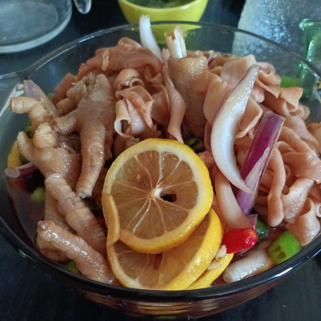 柠檬酸辣鸡爪（可做有骨或者无骨的）