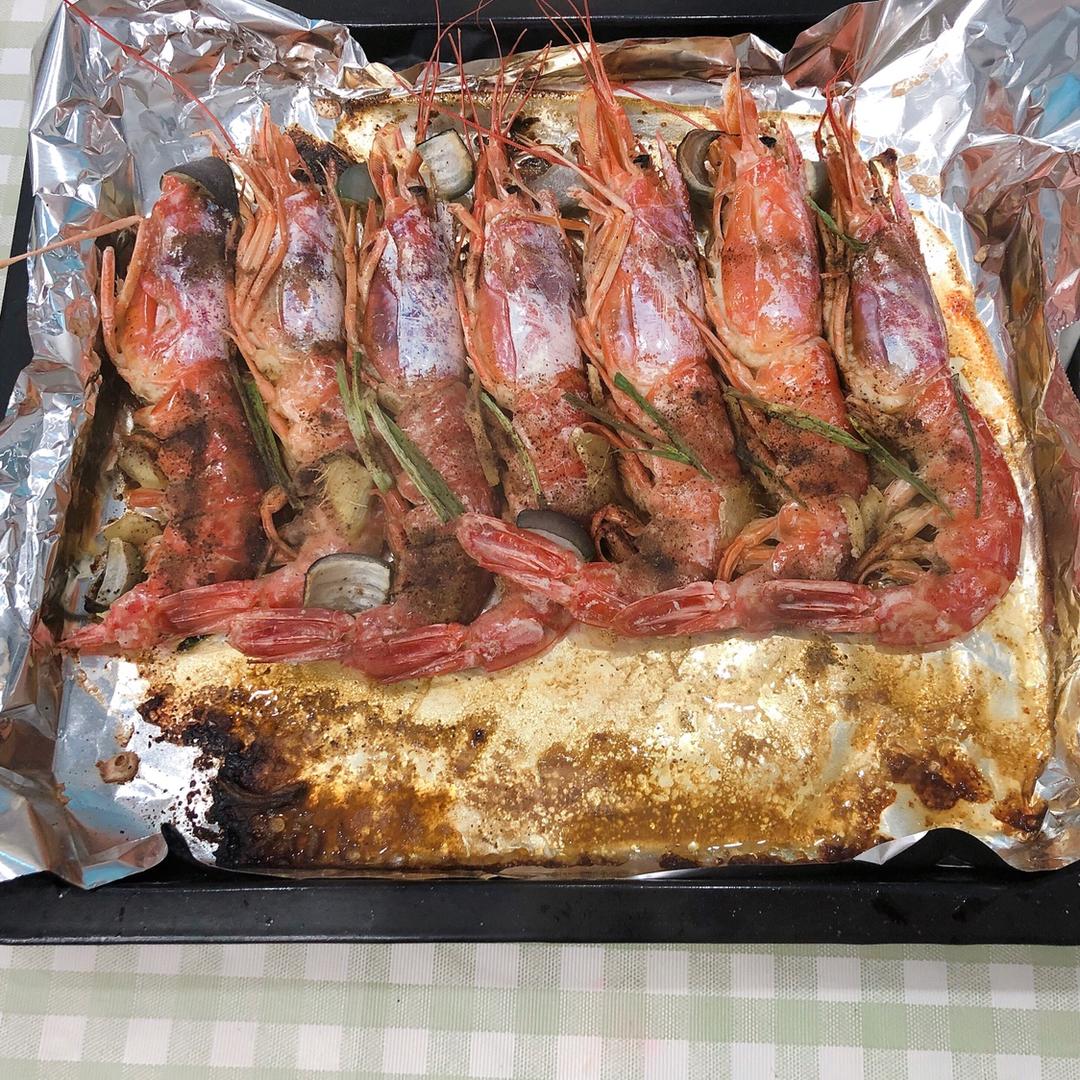 盐烤阿根廷红虾