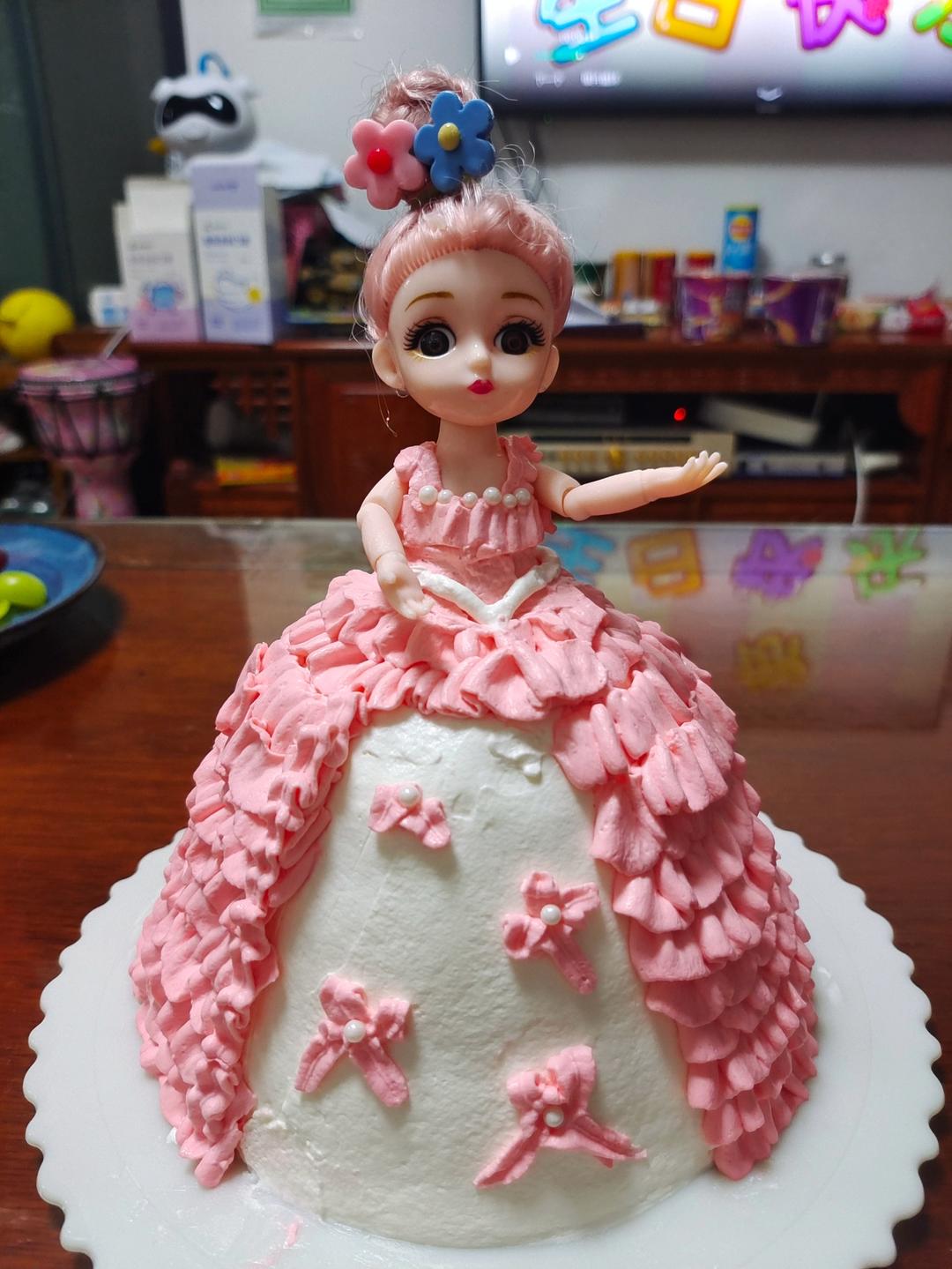 小清新公主芭比蛋糕（六寸）