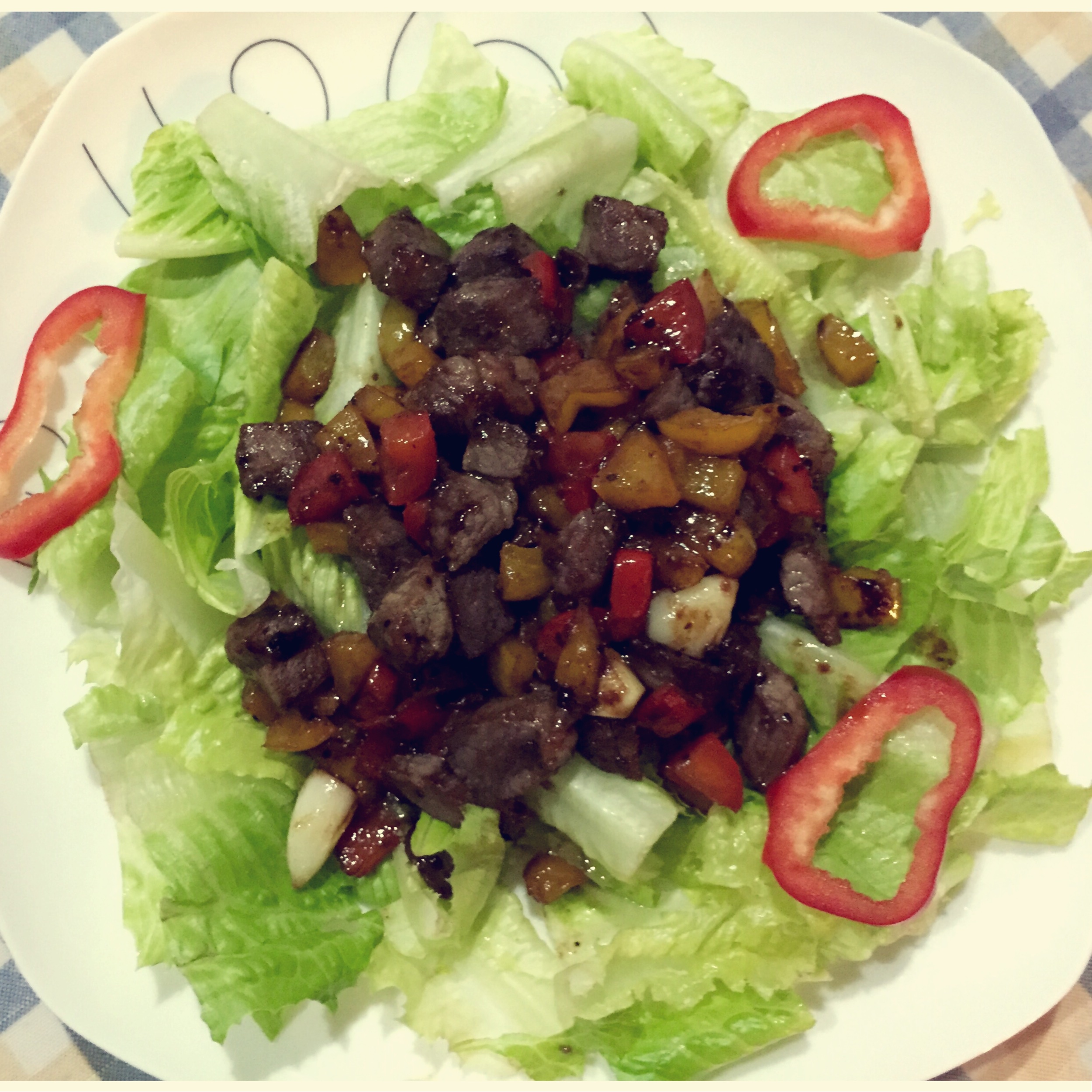 黑椒牛肉粒