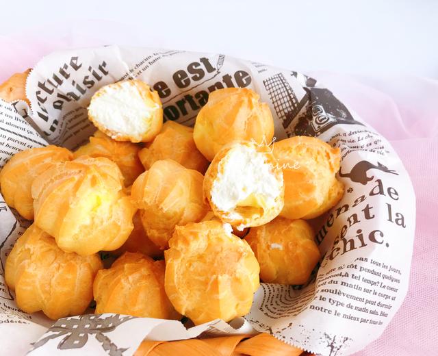 一口一颗的奶油泡芙的做法