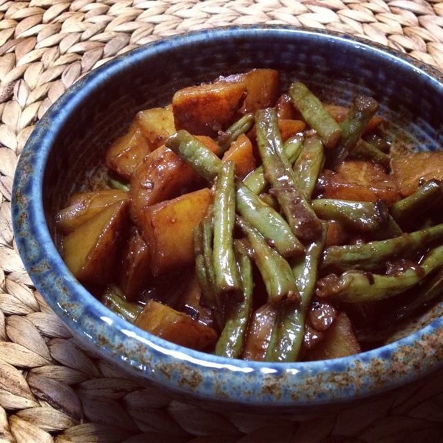 土豆炖豆角