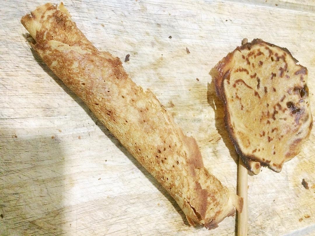 平底锅版原味蛋卷