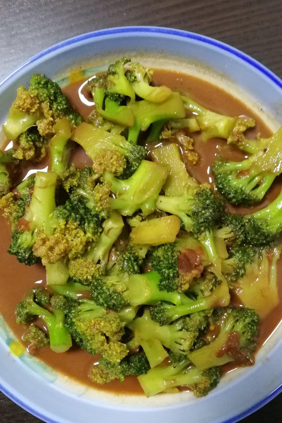 腐乳西兰花图片大全 咖啡鱼潘的腐乳西兰花图片