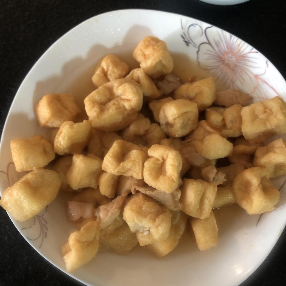 家常油豆腐炒肉