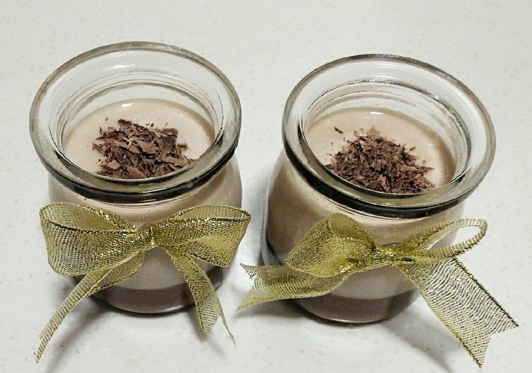 巧克力牛奶双色布丁