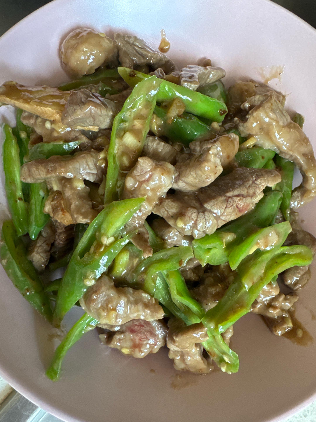 杭椒炒牛柳