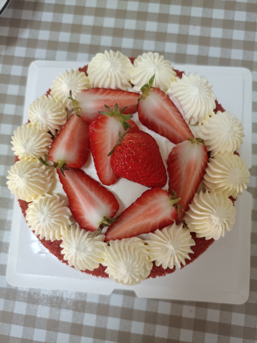 六寸红丝绒生日蛋糕的做法 步骤9