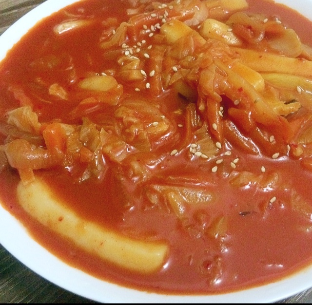 韩式辣炒年糕（or网红芝士套路之芝心年糕）