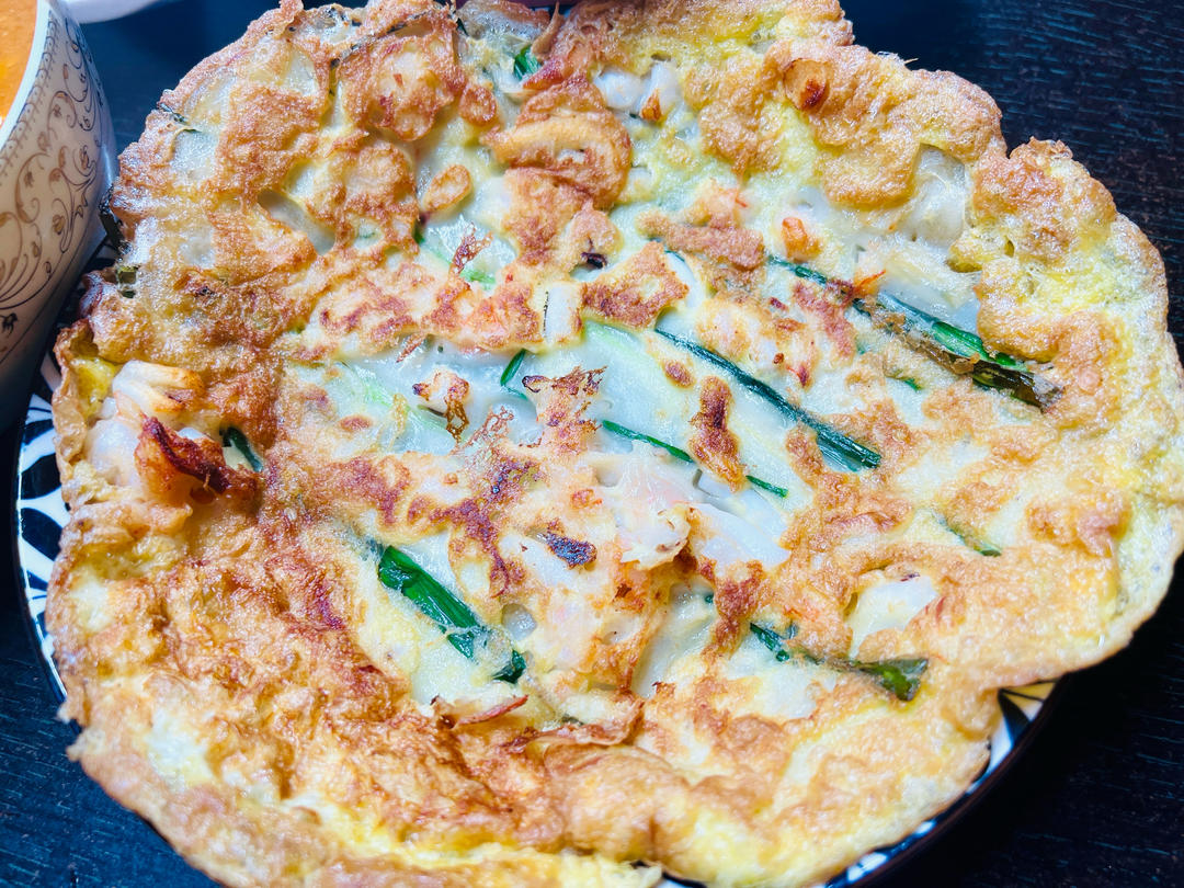 韩式海鲜葱饼，吃韩料必点的一道菜