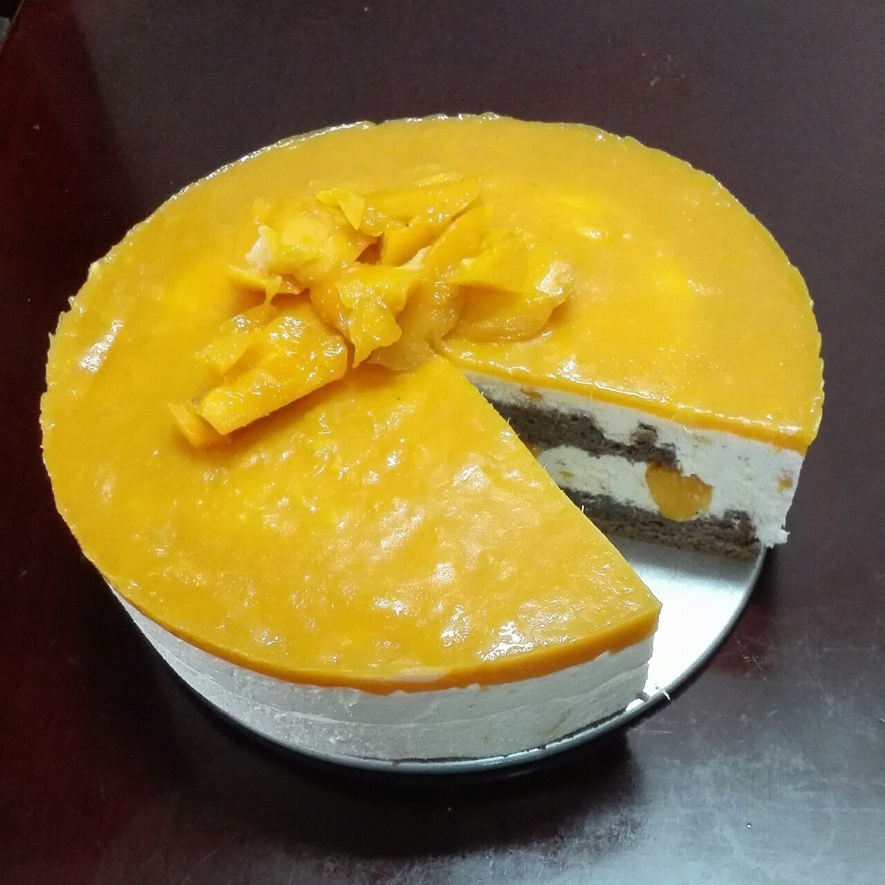 【视频】芒果慕斯（6寸） | 含镜面果胶配方