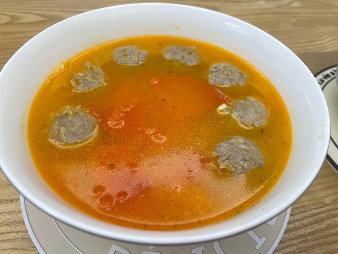 番茄牛肉丸汤的做法