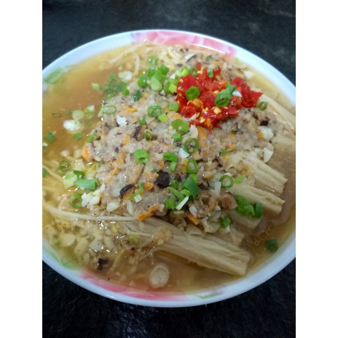 蒜蓉蒸金针菇