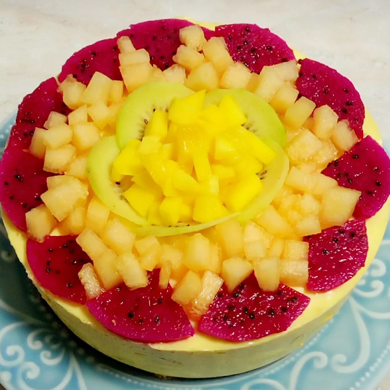 《Tinrry下午茶》教你做芒果流心慕斯（6寸配方）