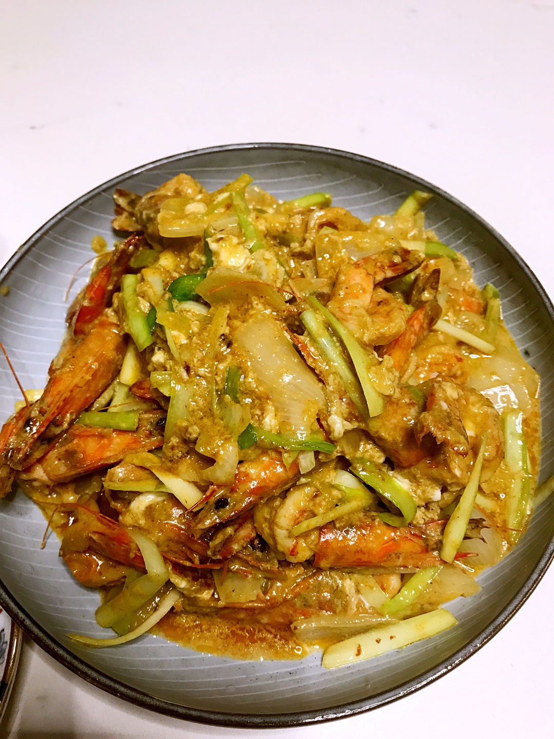 泰国咖喱虾的做法