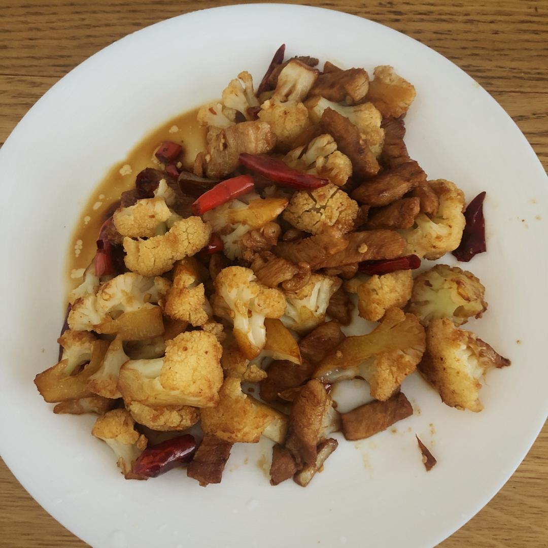 老丁的私房菜-干锅花菜
