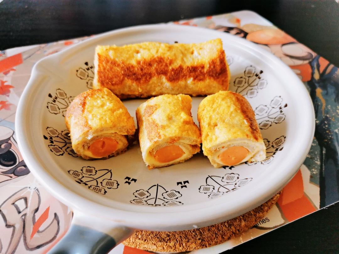 一口爆浆✅10分钟搞定的营养早餐‼️火腿吐司卷