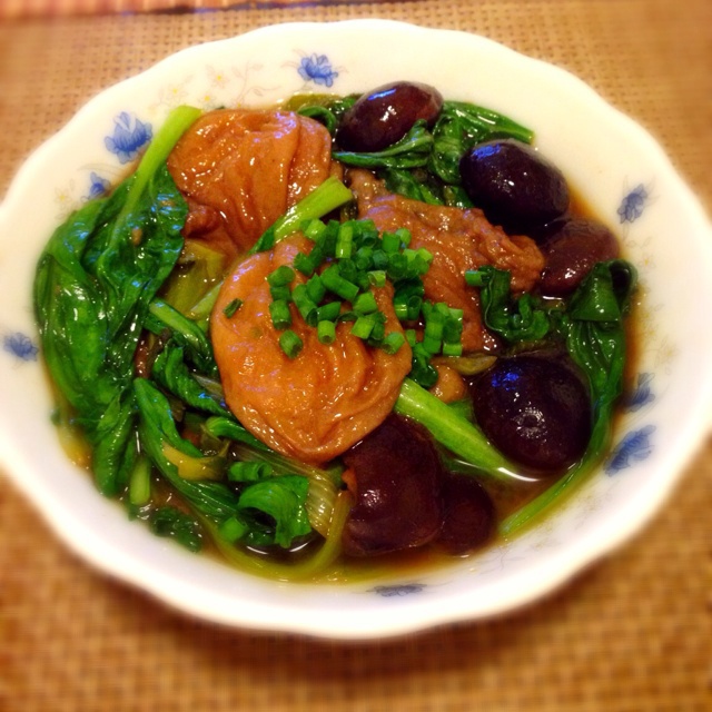 小油菜面筋煲