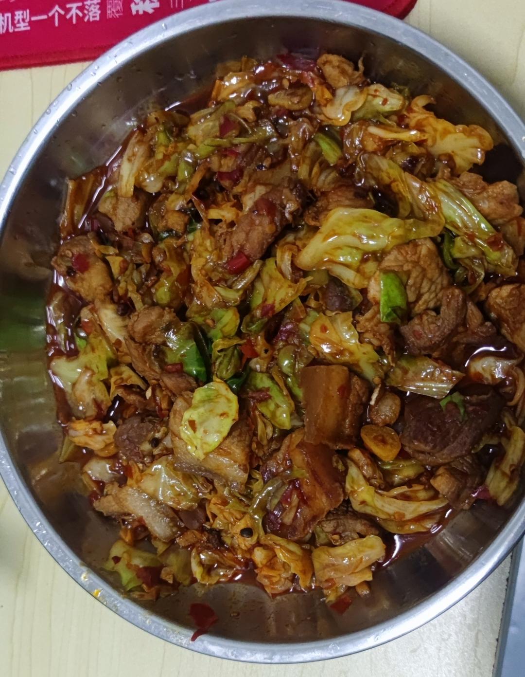 圆白菜回锅肉