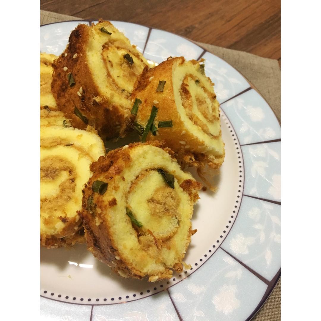 香葱肉松蛋糕卷