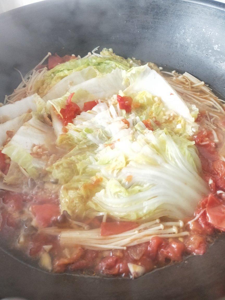 冬日暖暖白菜千层锅