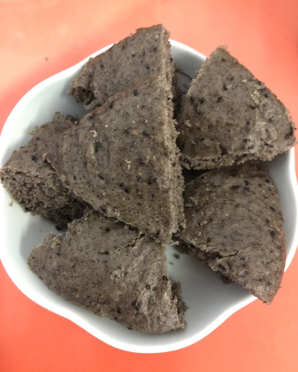 奶香黑芝麻发糕