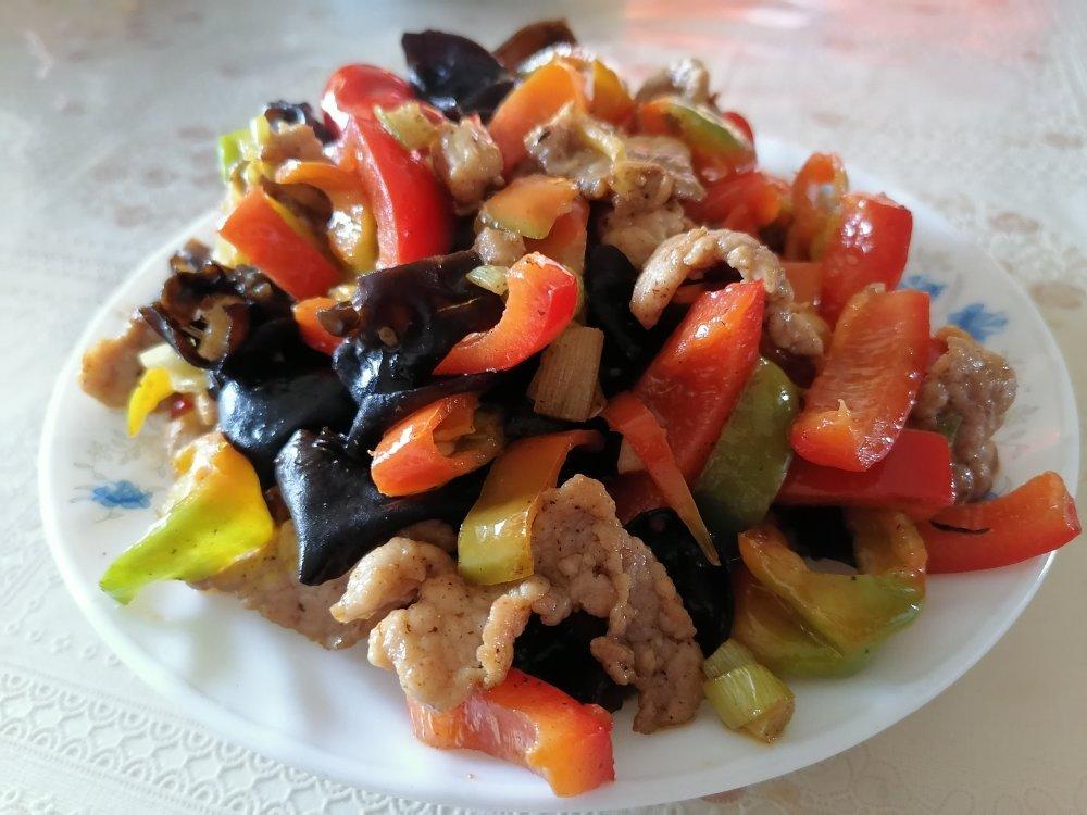 青椒木耳炒肉
