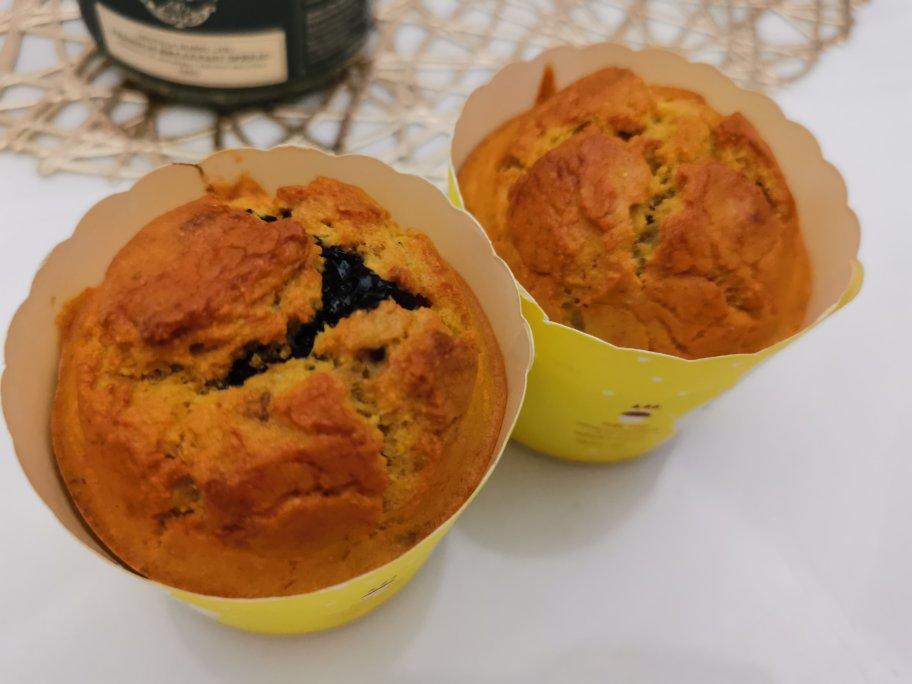 低卡玉米面蓝莓玛芬蛋糕