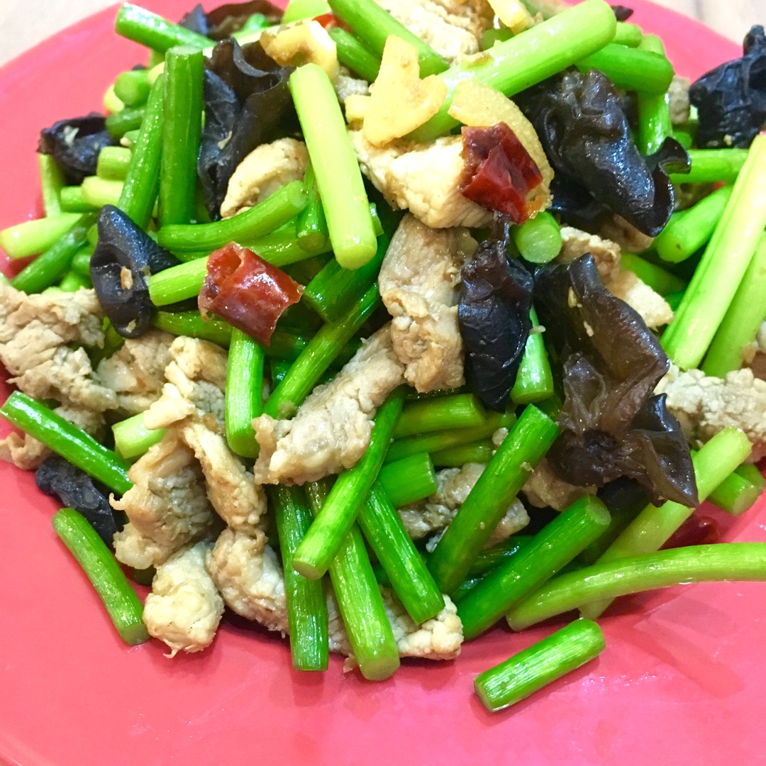 蒜苔炒肉