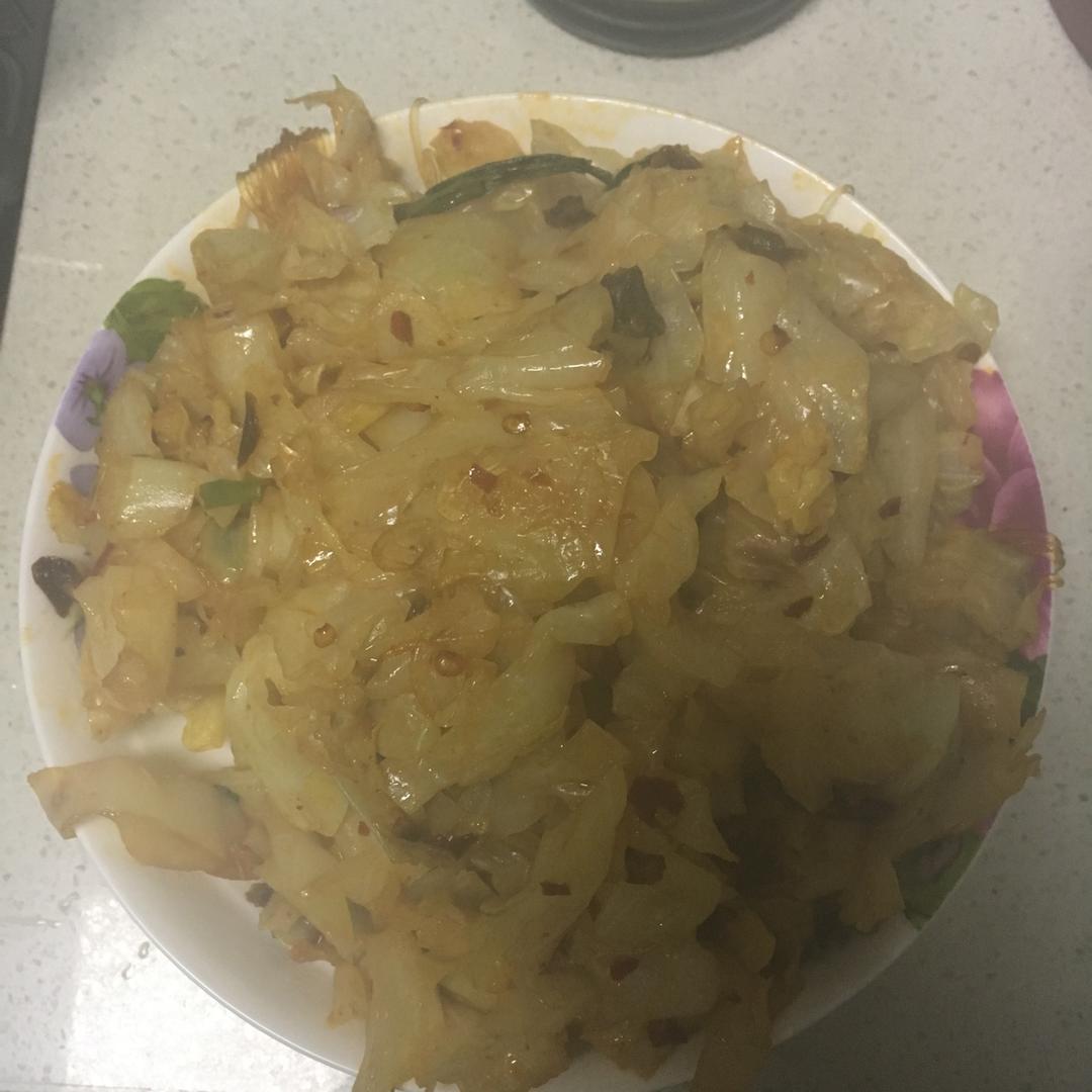 圆白菜炒粉条