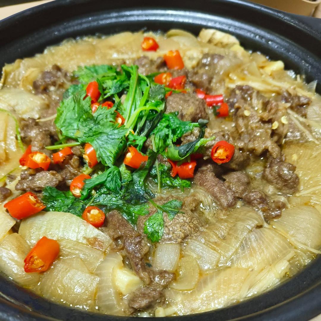 沙茶牛肉煲(潮汕味道)