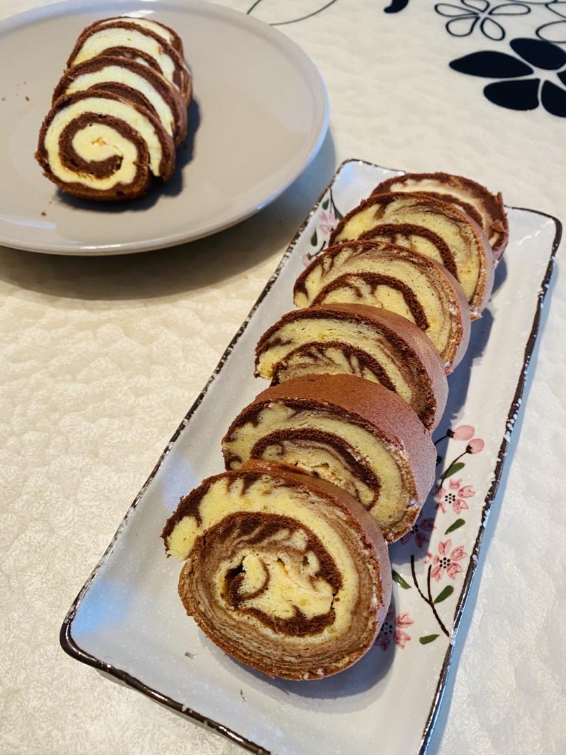 可可戚风蛋糕卷