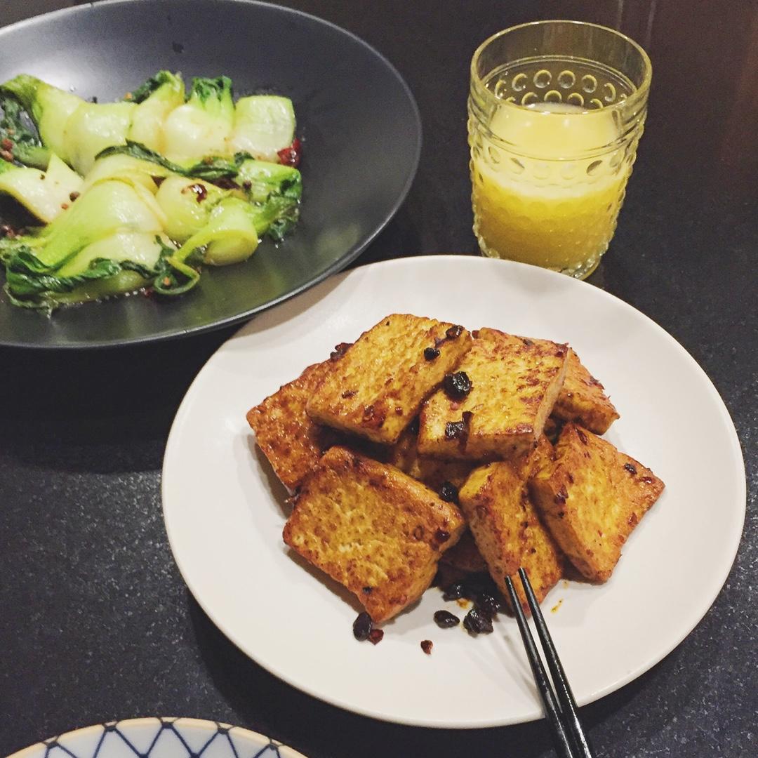 蚝油煎豆腐