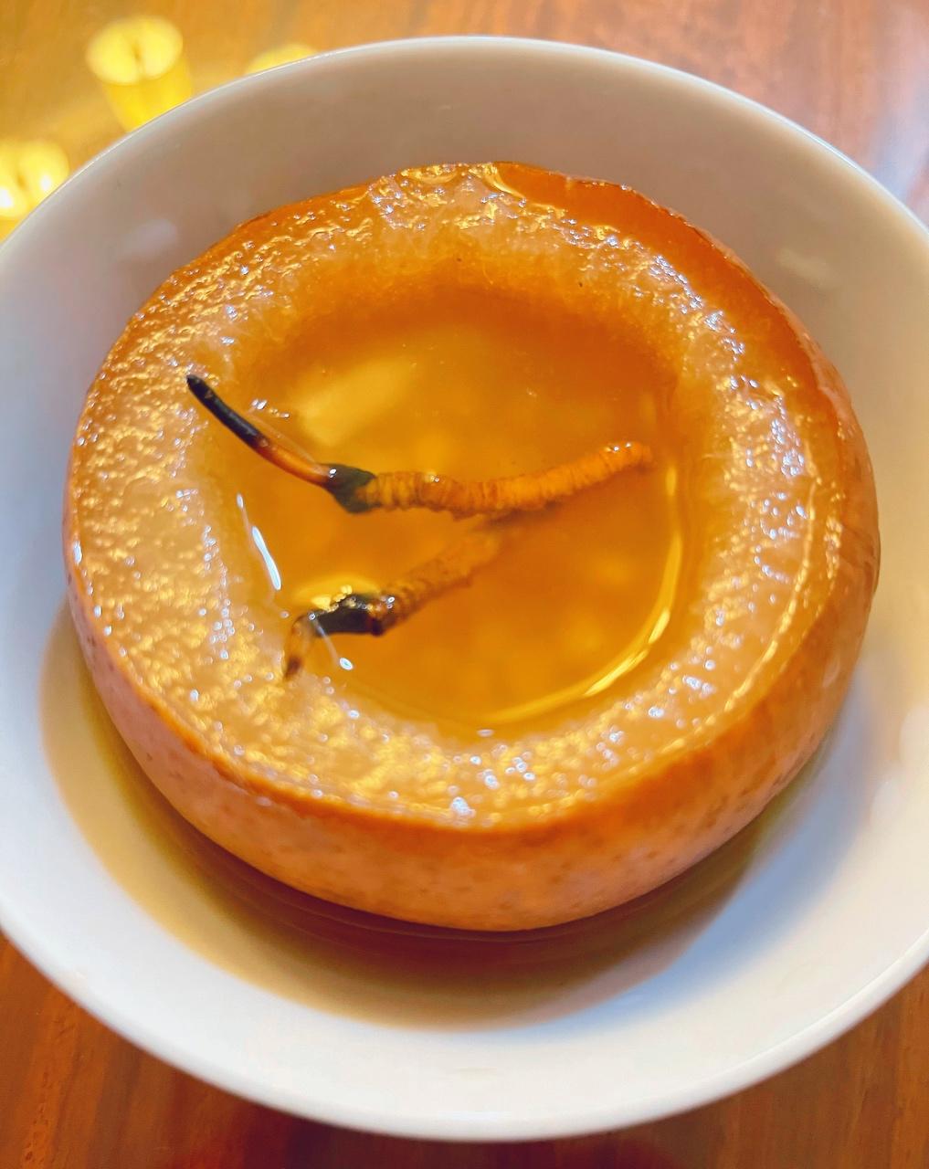 虫草川贝炖白梨