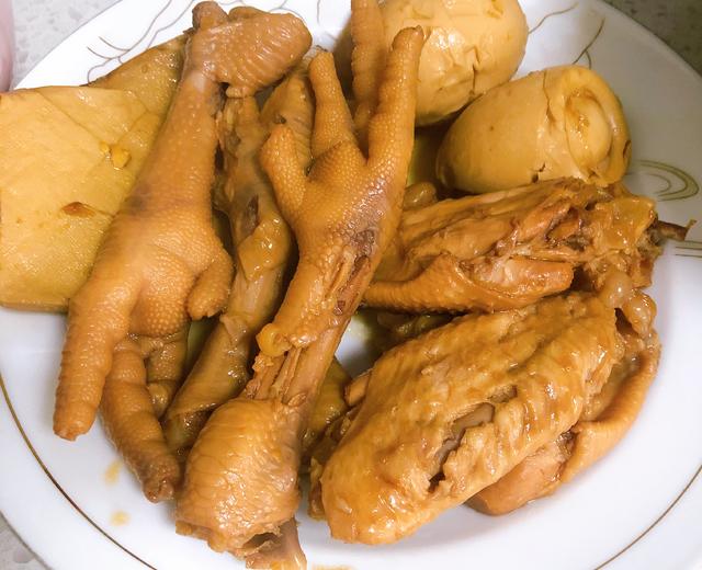 家常卤鸡爪·卤鸡翅·卤豆干的做法
