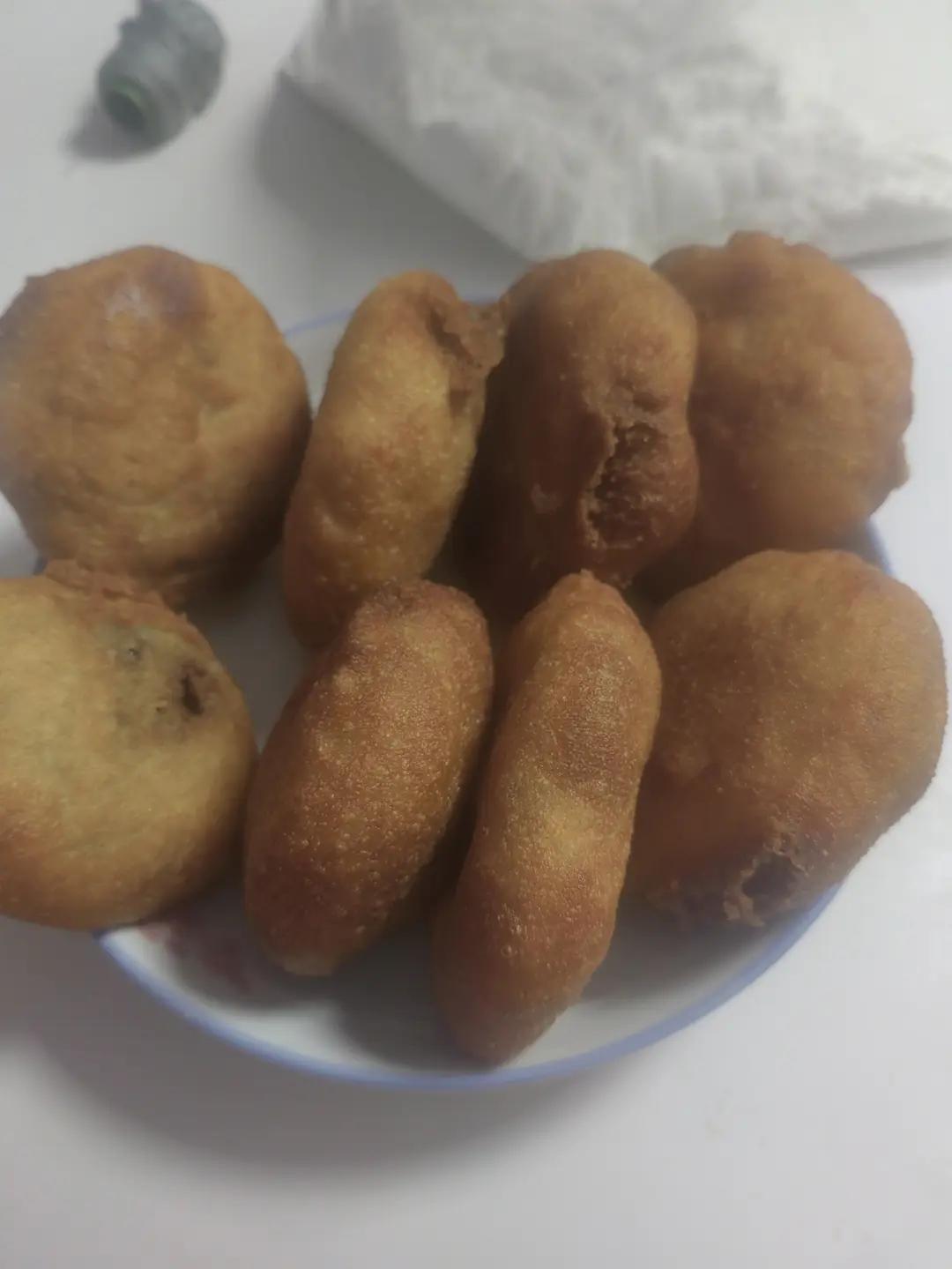 东北油炸糕（糯米粉豆沙馅儿）不翻车很简单