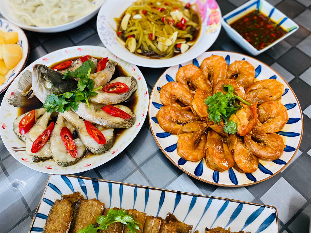 年夜饭系列之孔雀开屏清蒸鲈鱼