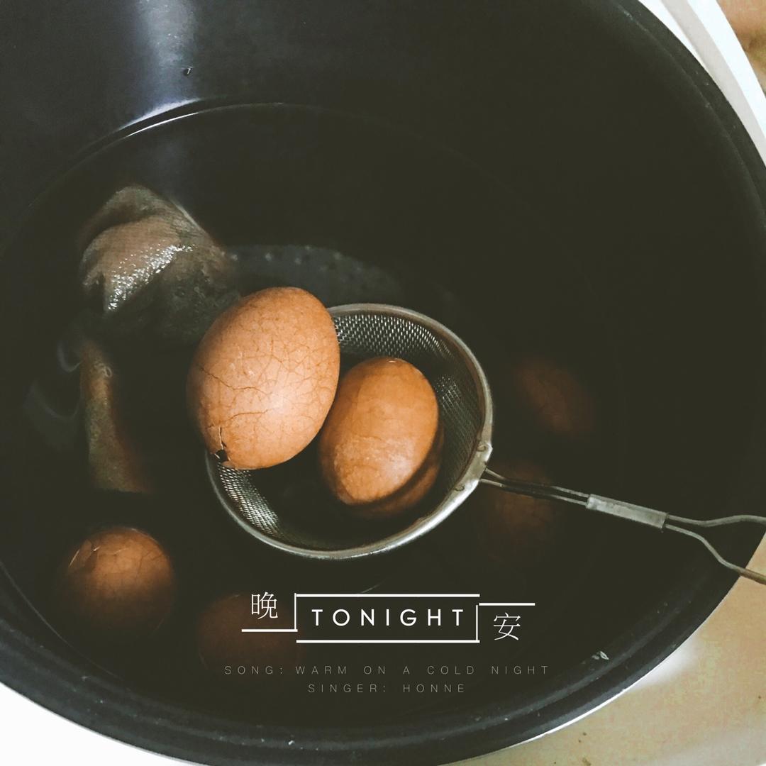 电饭煲煮五香茶叶蛋