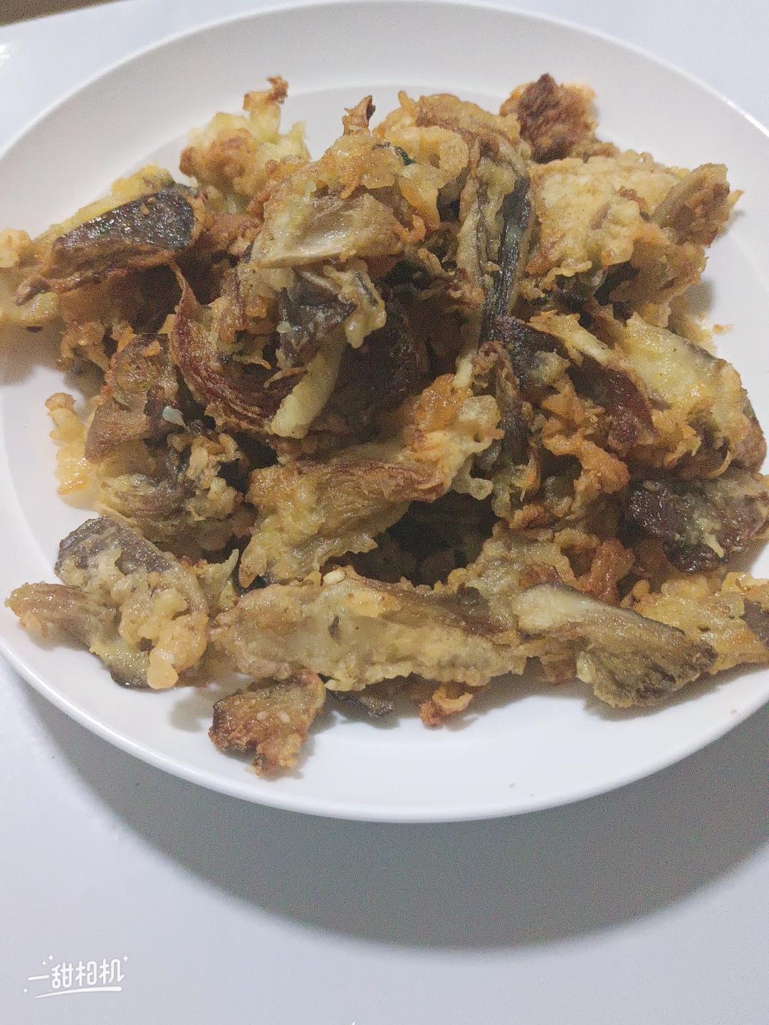 干炸蘑菇的做法，大人小孩都喜欢
