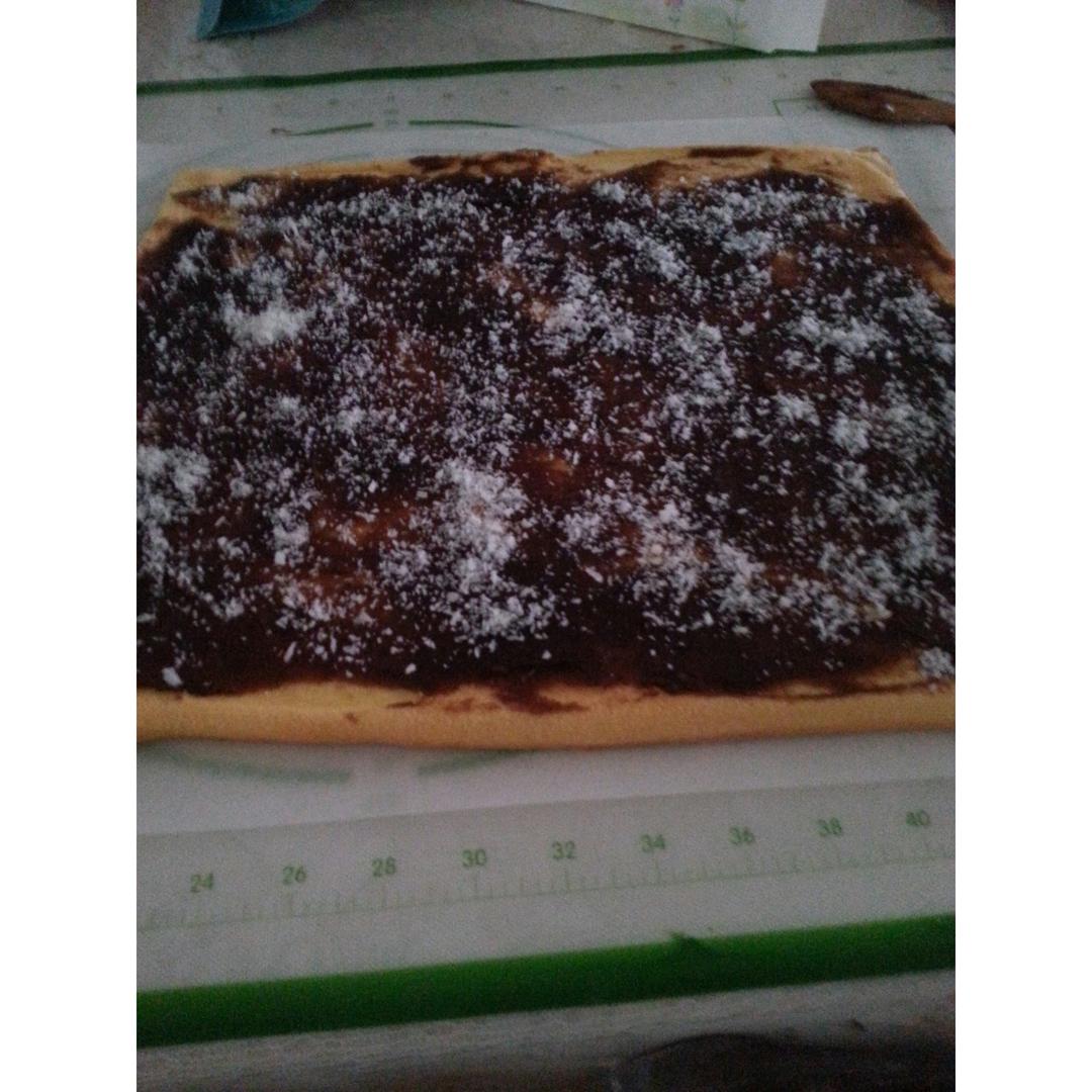 豆沙椰蓉蛋糕卷