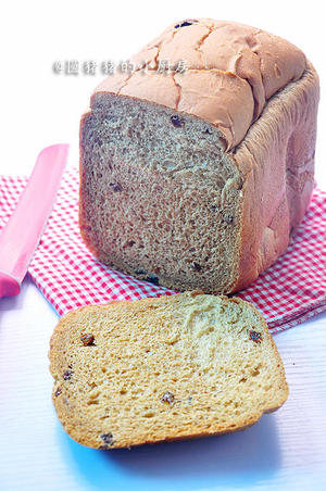 香香甜甜的红糖葡萄干面包——一键式面包机面包的做法 步骤15