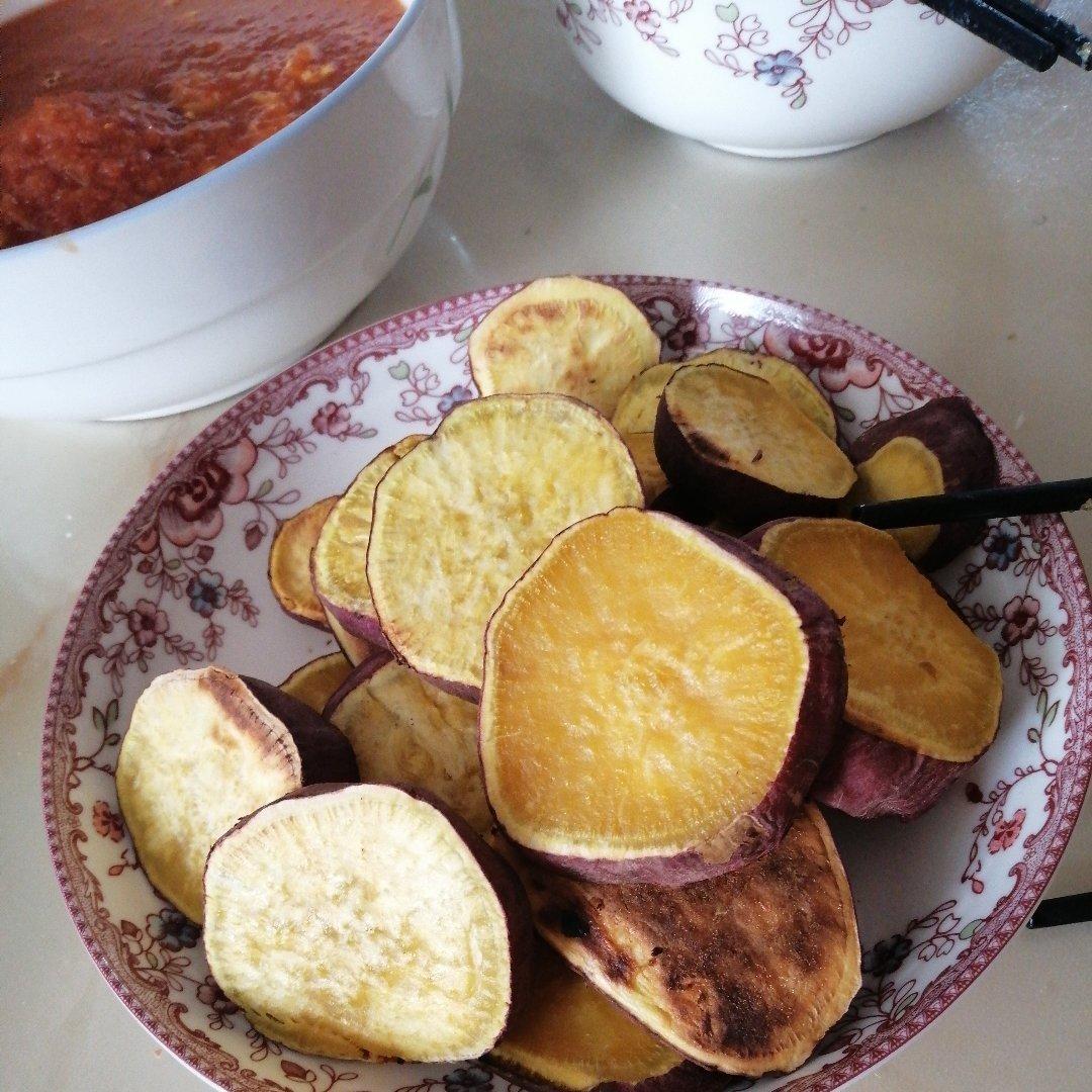 电饼铛烤红薯